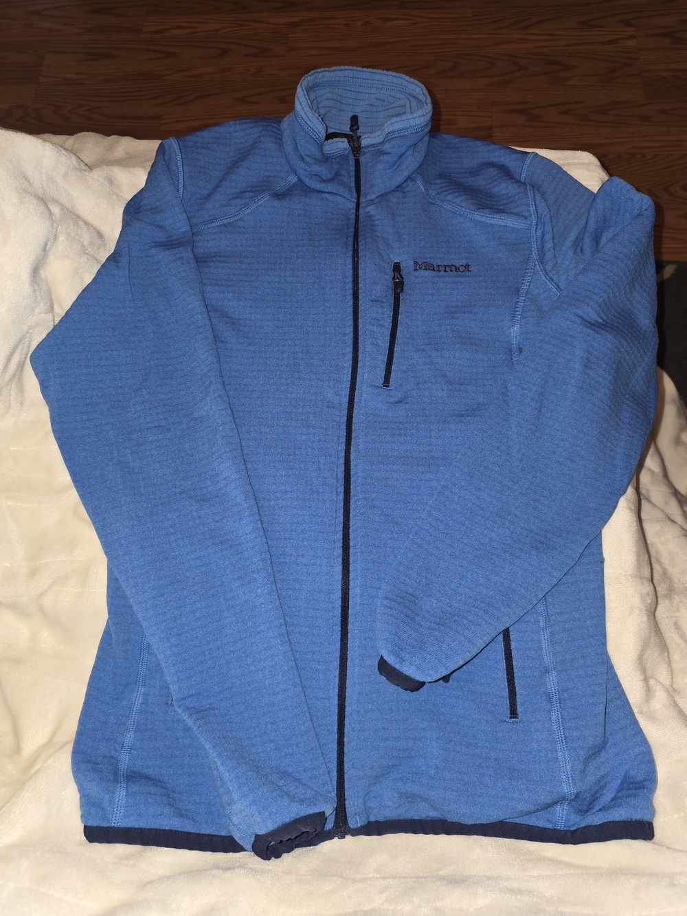 Marmot Light Blue Full-Zip Fleece Jacket